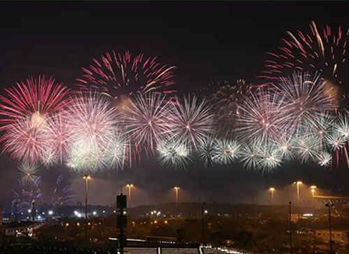 汤旺县焰火晚会